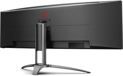 AGON Curved Gaming Monitor 49" (AG493UCX), Dual QHD 5120X1440 @ 120Hz, VA Panel, 1Ms 120Hz Adaptive-Sync, 121% Srgb, Height Adjustable, 4-Yr Zero Dead Pixels Manufacturer Guarantee